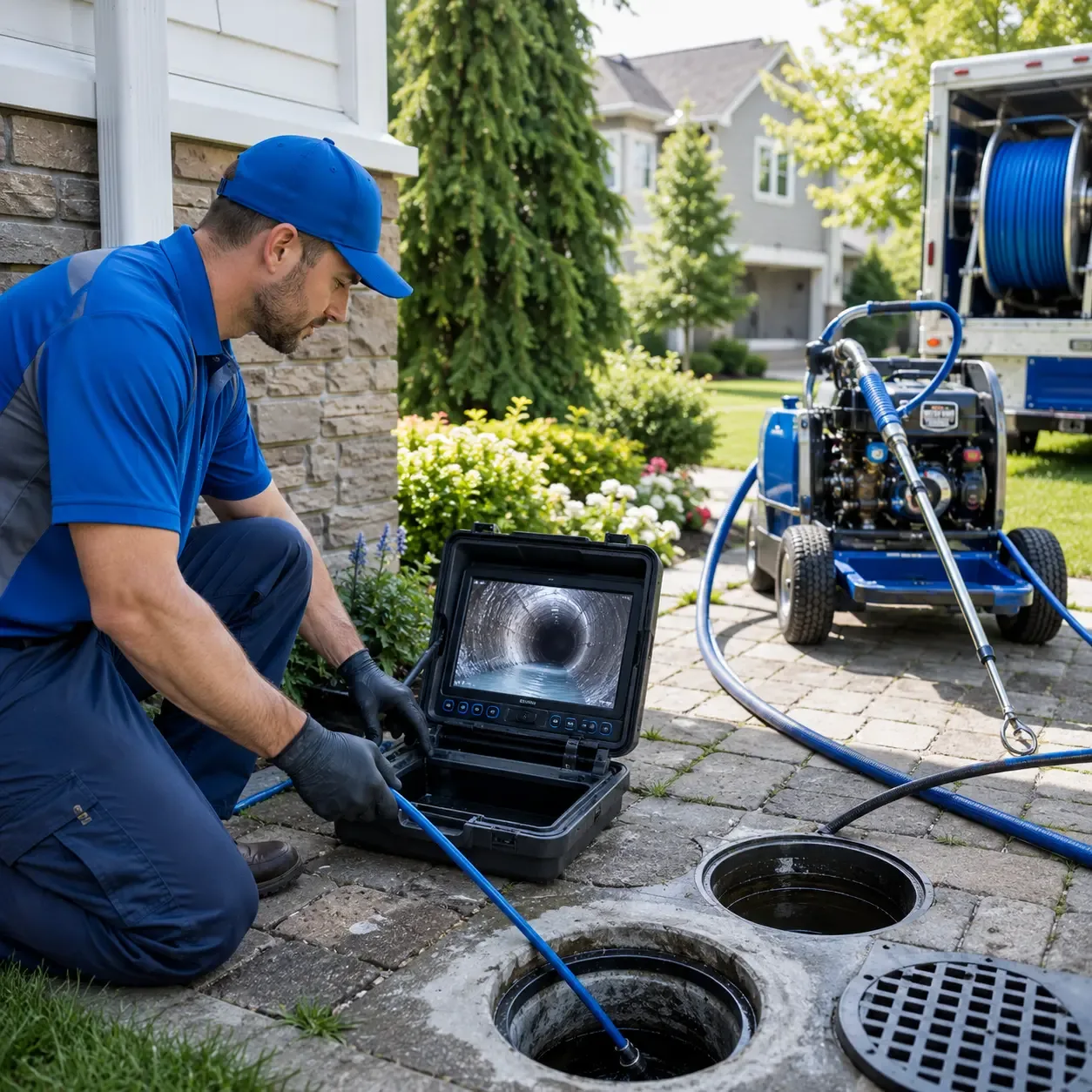 Outdoor drain cleaning professionals serving Schwertner, TX